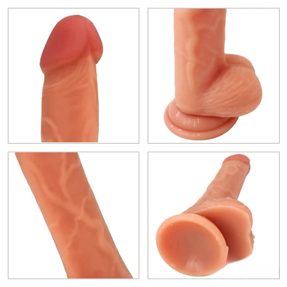 Double layer silicone suction cup dildo, photo 3
