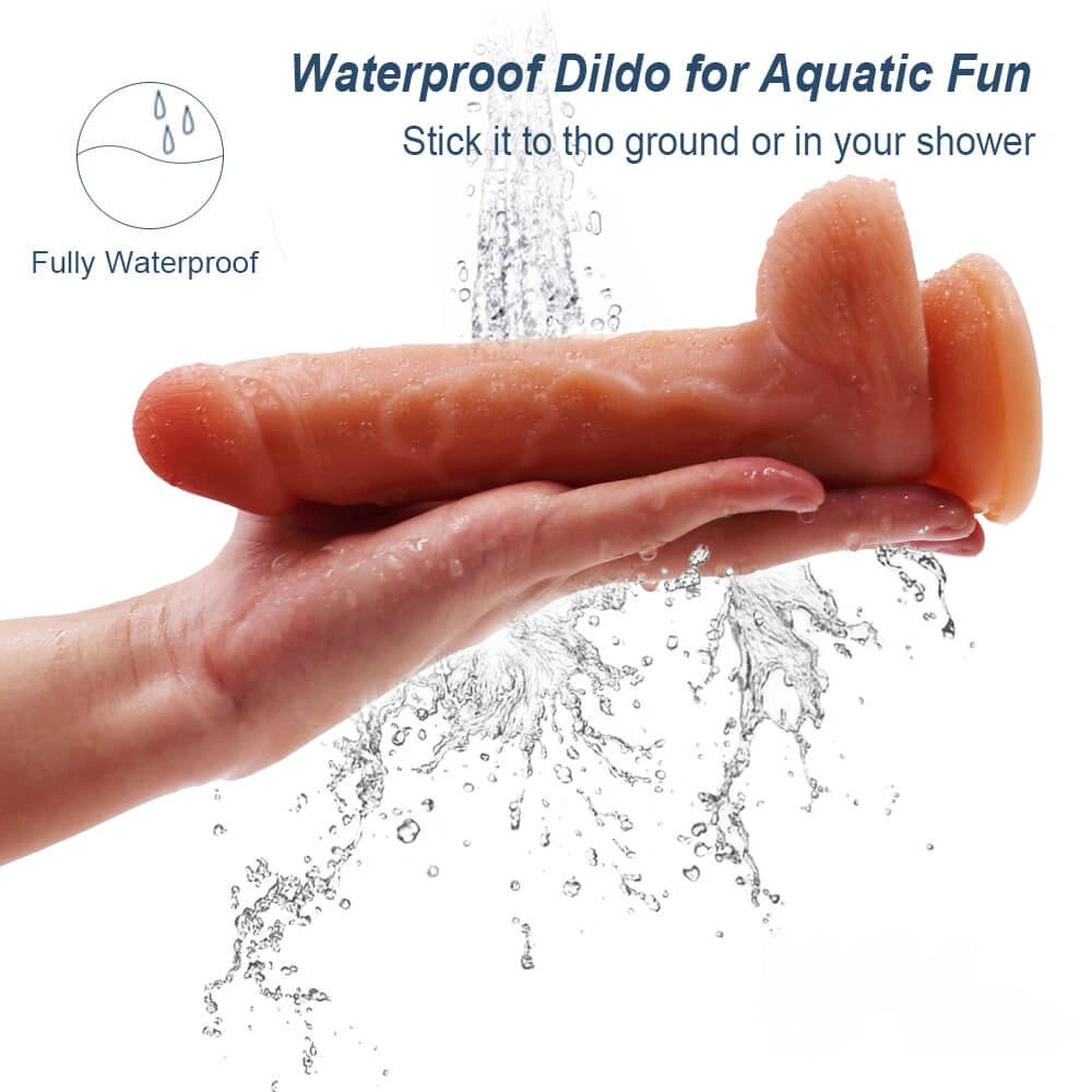 Double layer silicone suction cup dildo, photo 6