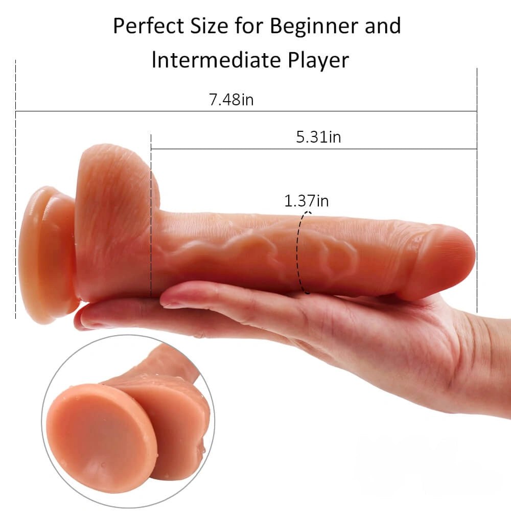 Double layer silicone suction cup dildo, photo 9