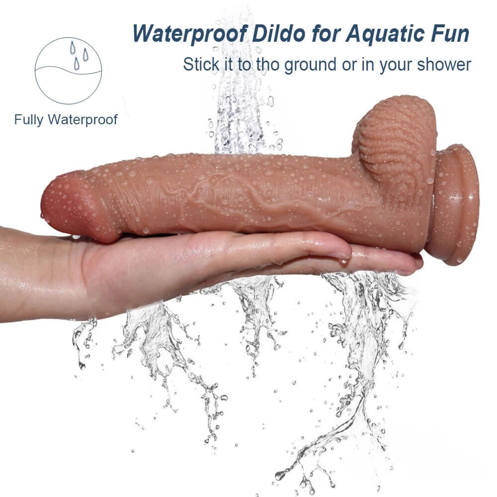 Double layer silicone suction cup dildo, photo 2