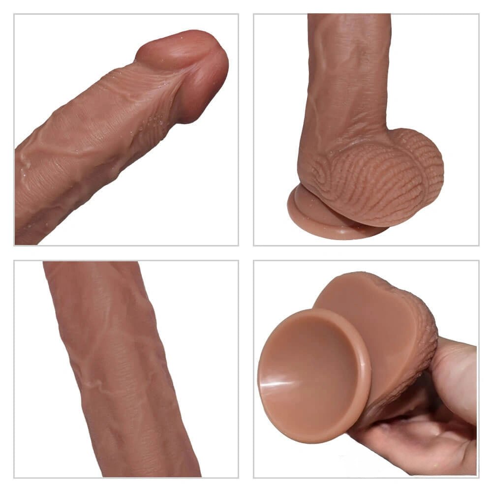 Double layer silicone suction cup dildo, photo 5