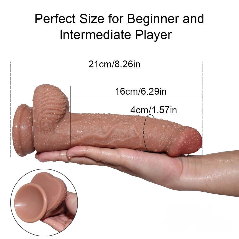 Double layer silicone suction cup dildo, photo 7