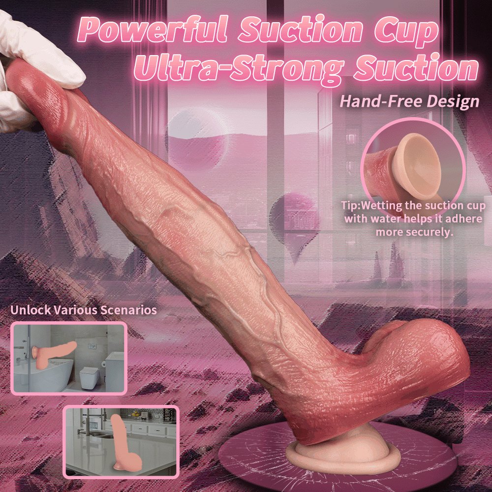 Flesh tone double layer suction dildo, photo 9