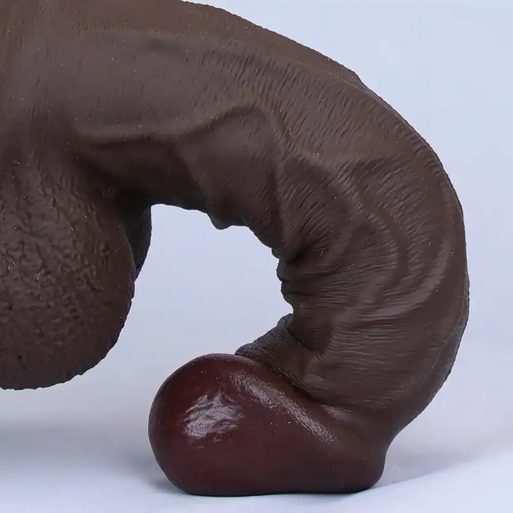 Double-layer silicone realistic thick dildo, photo 11