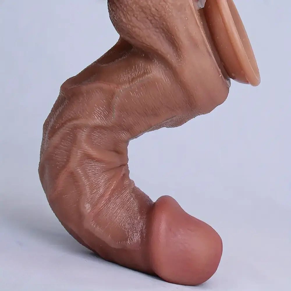 Double-layer silicone realistic thick dildo, photo 6