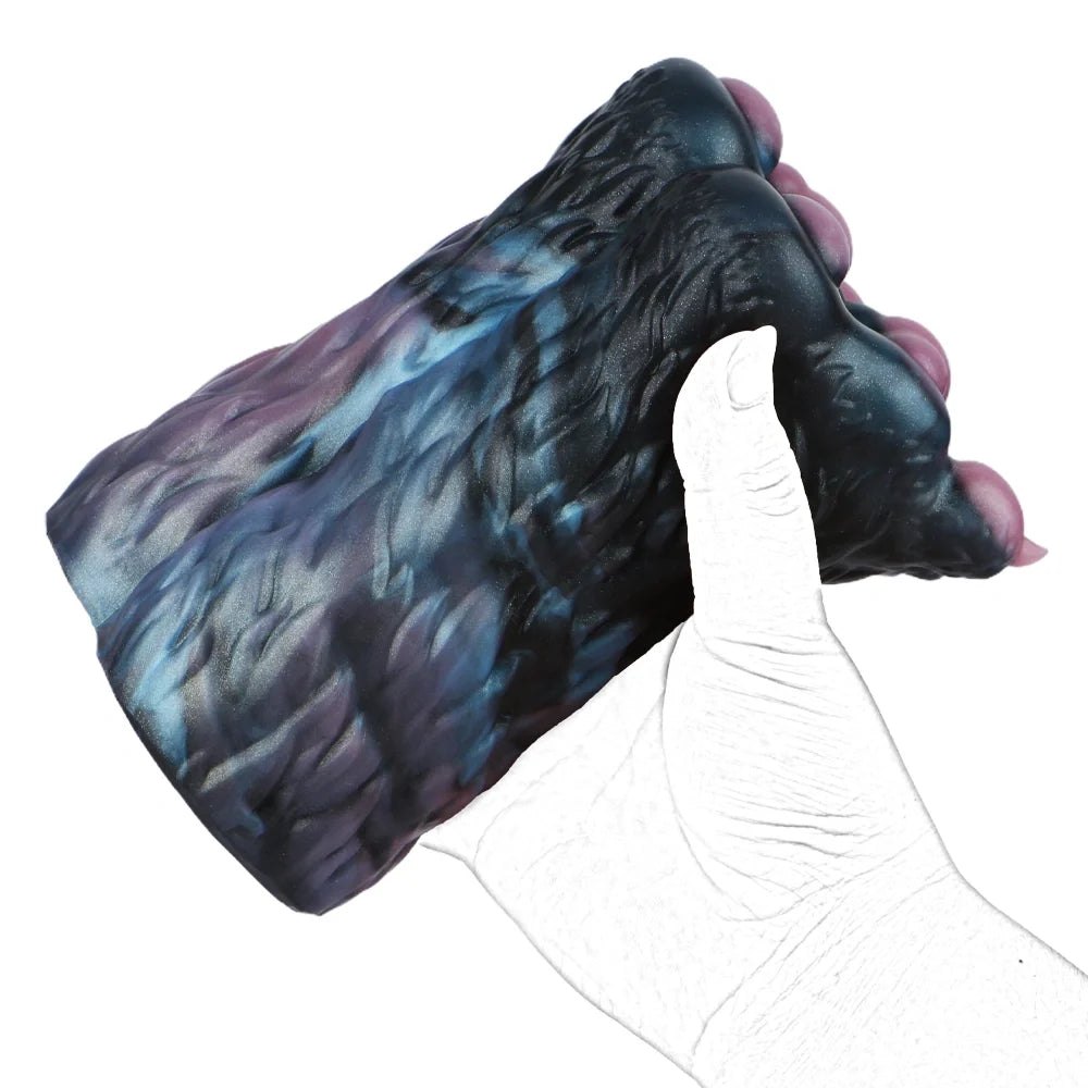 Midnight blue double canine paw masturbator, photo 5