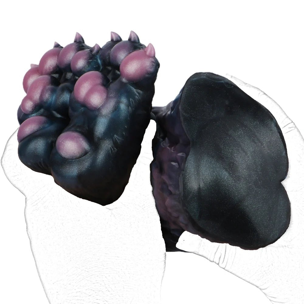 Midnight blue double canine paw masturbator, photo 7