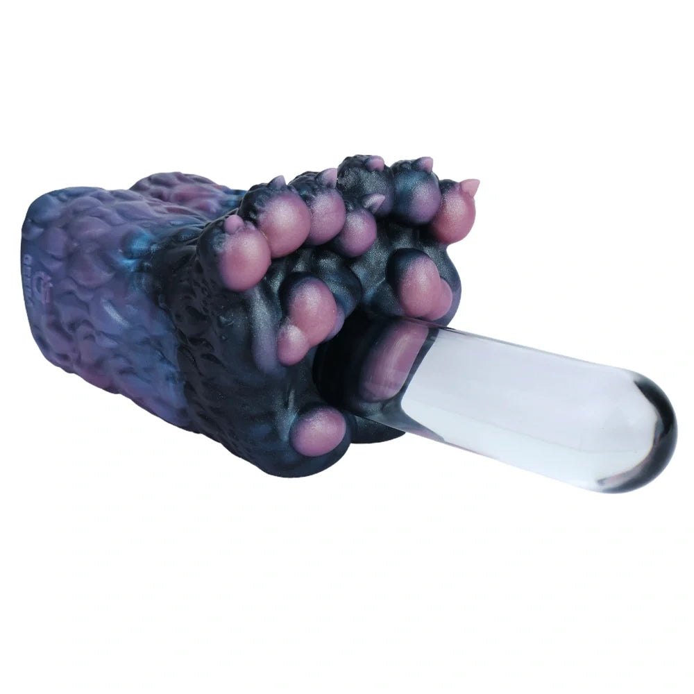 Midnight blue double canine paw masturbator, photo 8