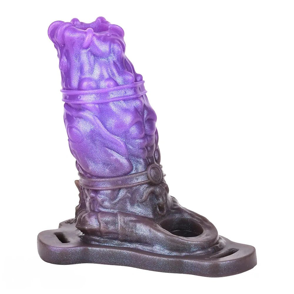 Purple silicone dragon fantasy dildo, photo 1