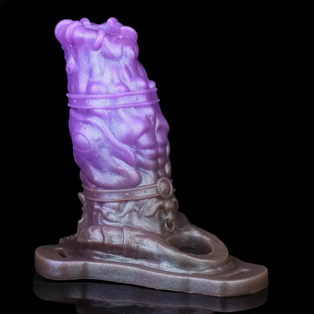 Purple silicone dragon fantasy dildo, photo 11