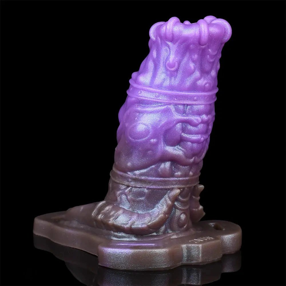 Purple silicone dragon fantasy dildo, photo 13
