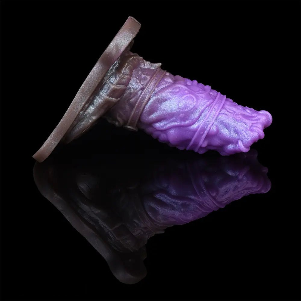 Purple silicone dragon fantasy dildo, photo 15