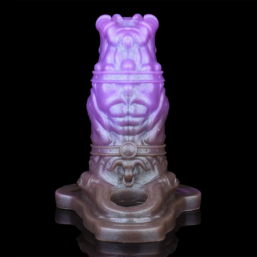 Purple silicone dragon fantasy dildo, photo 2