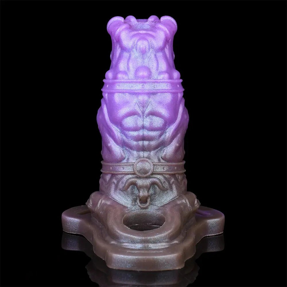 Purple silicone dragon fantasy dildo, photo 6