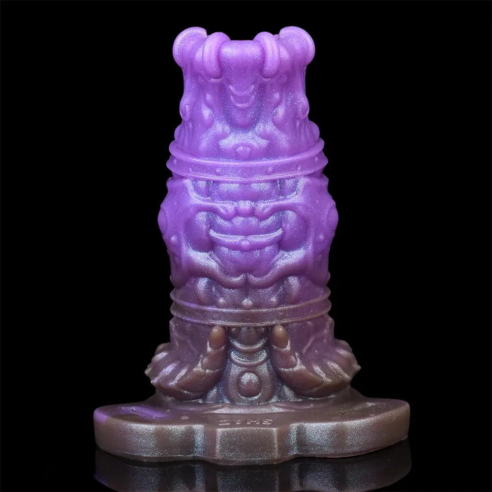 Purple silicone dragon fantasy dildo, photo 7