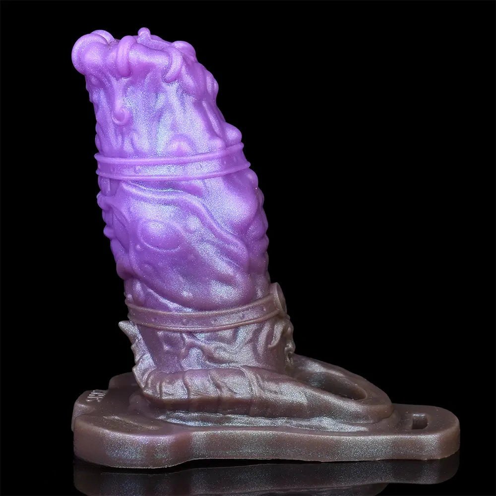 Purple silicone dragon fantasy dildo, photo 8