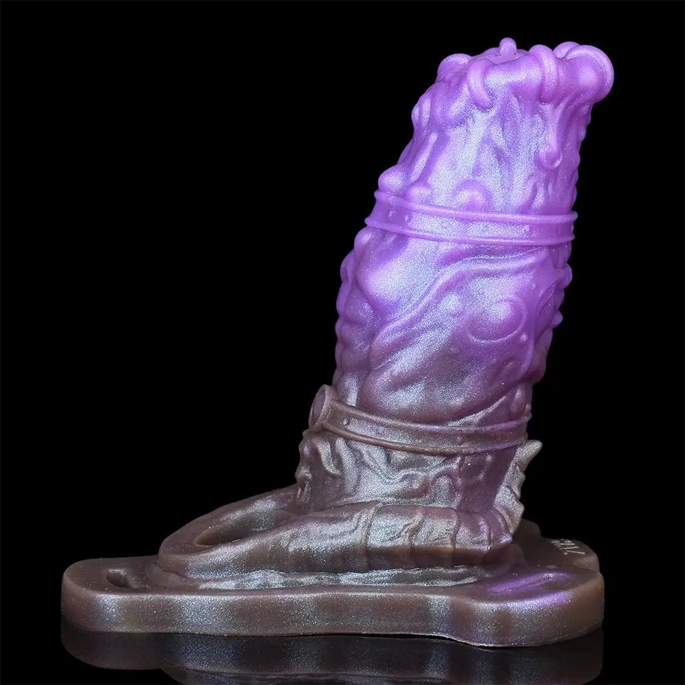 Purple silicone dragon fantasy dildo, photo 9
