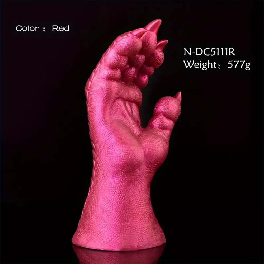Pink dragon claw fantasy silicone dildo