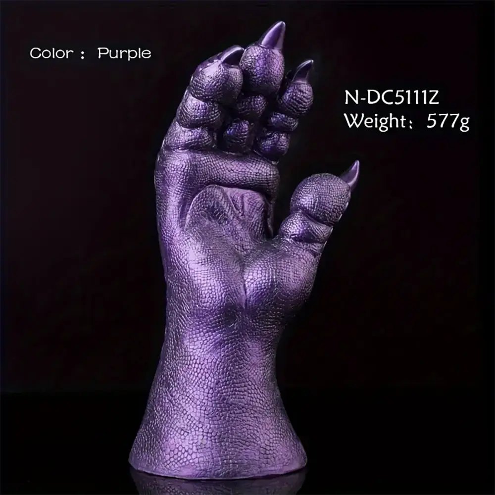 Purple dragon claw fantasy silicone dildo