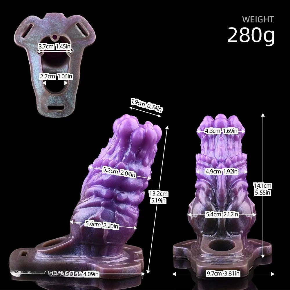 Purple dragon claw fantasy dildo, photo 5
