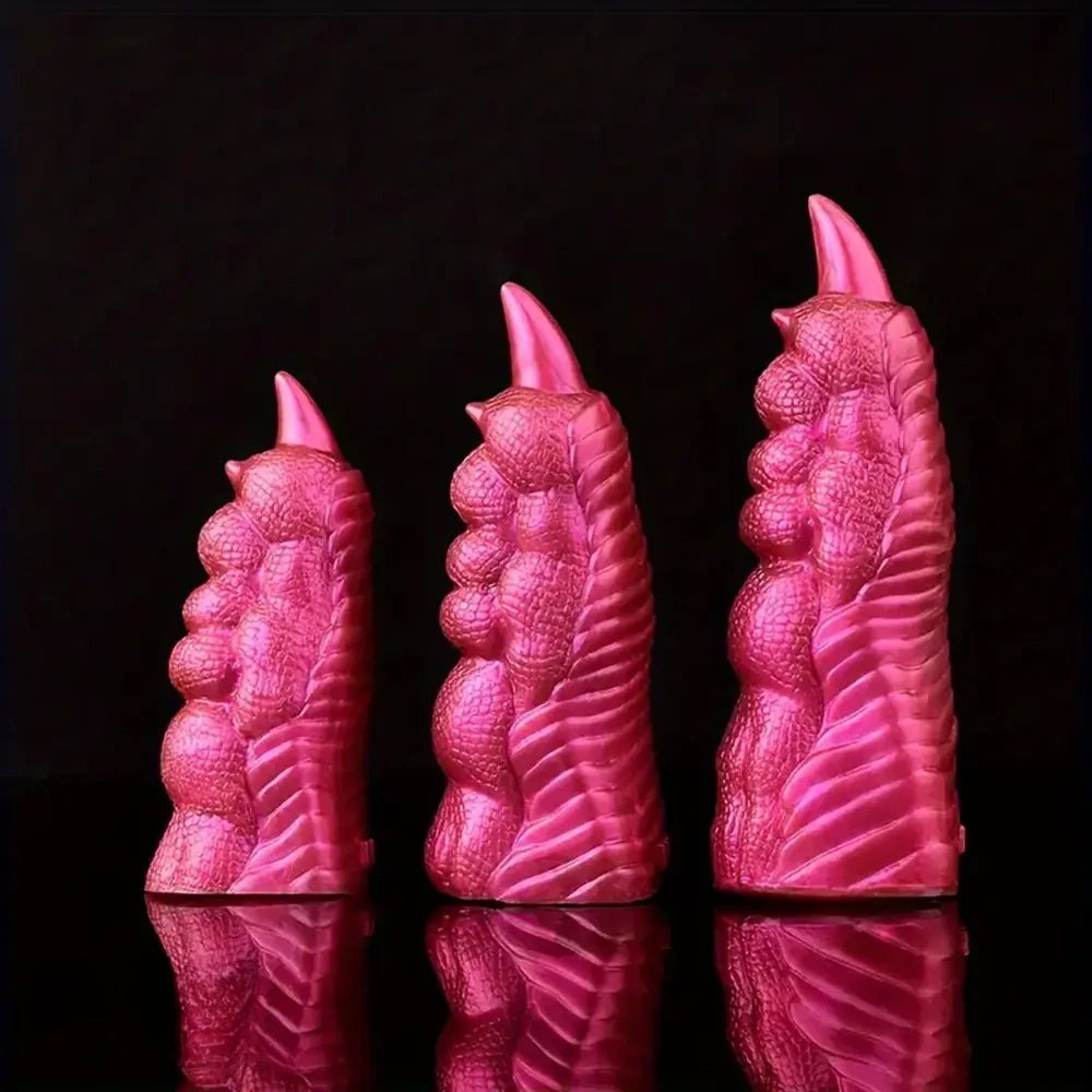 Red silicone dragon claw finger sleeve