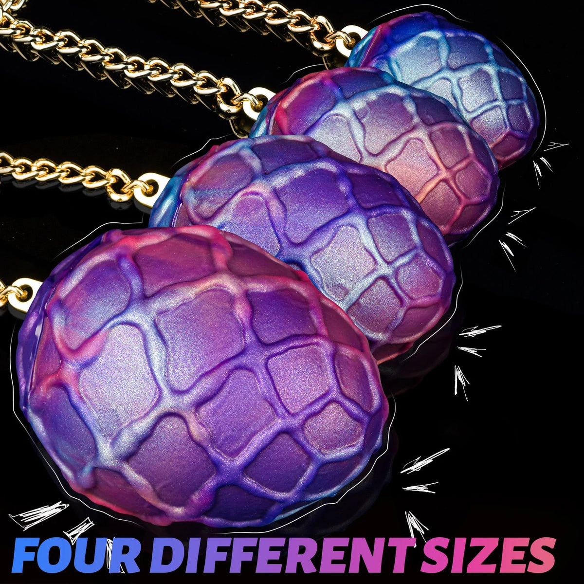 Purple dragon scale anal plug, photo 3