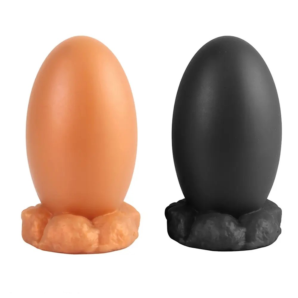 Dragon egg shaped silicone fantasy dildo, photo 1
