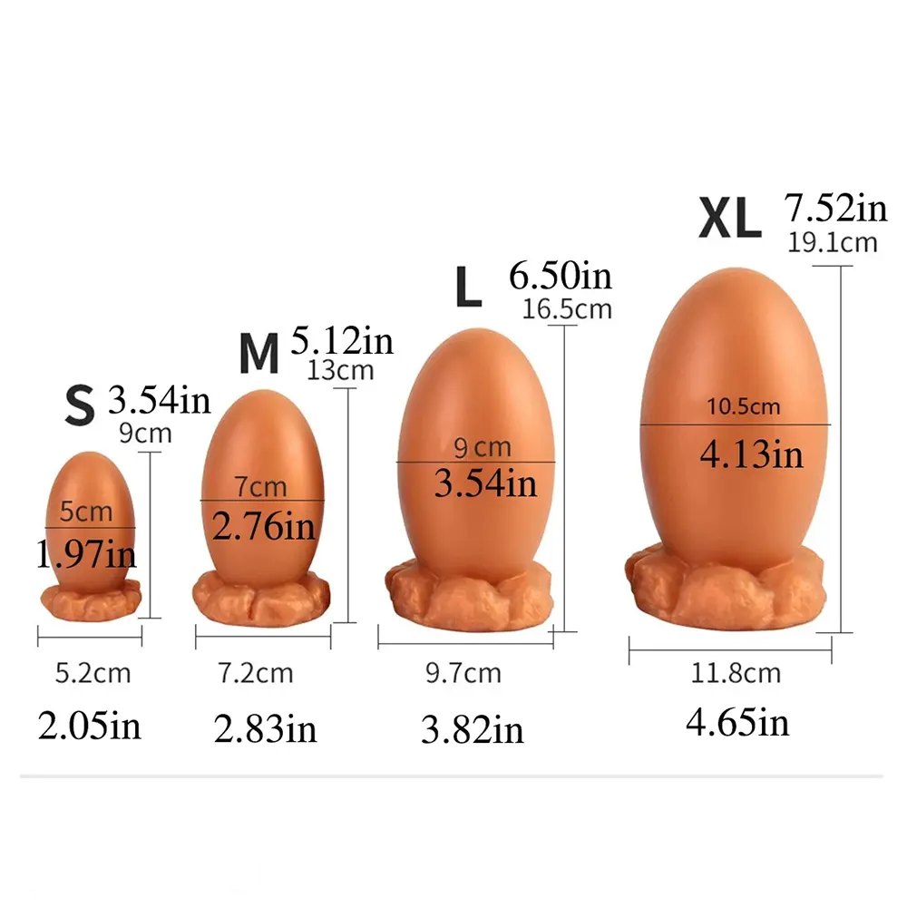 Dragon egg shaped silicone fantasy dildo, photo 2