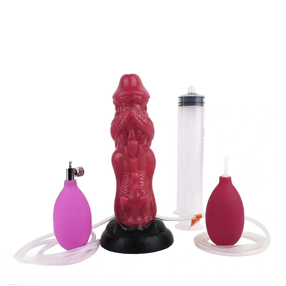 Red dragon creature fantasy dildo, photo 1