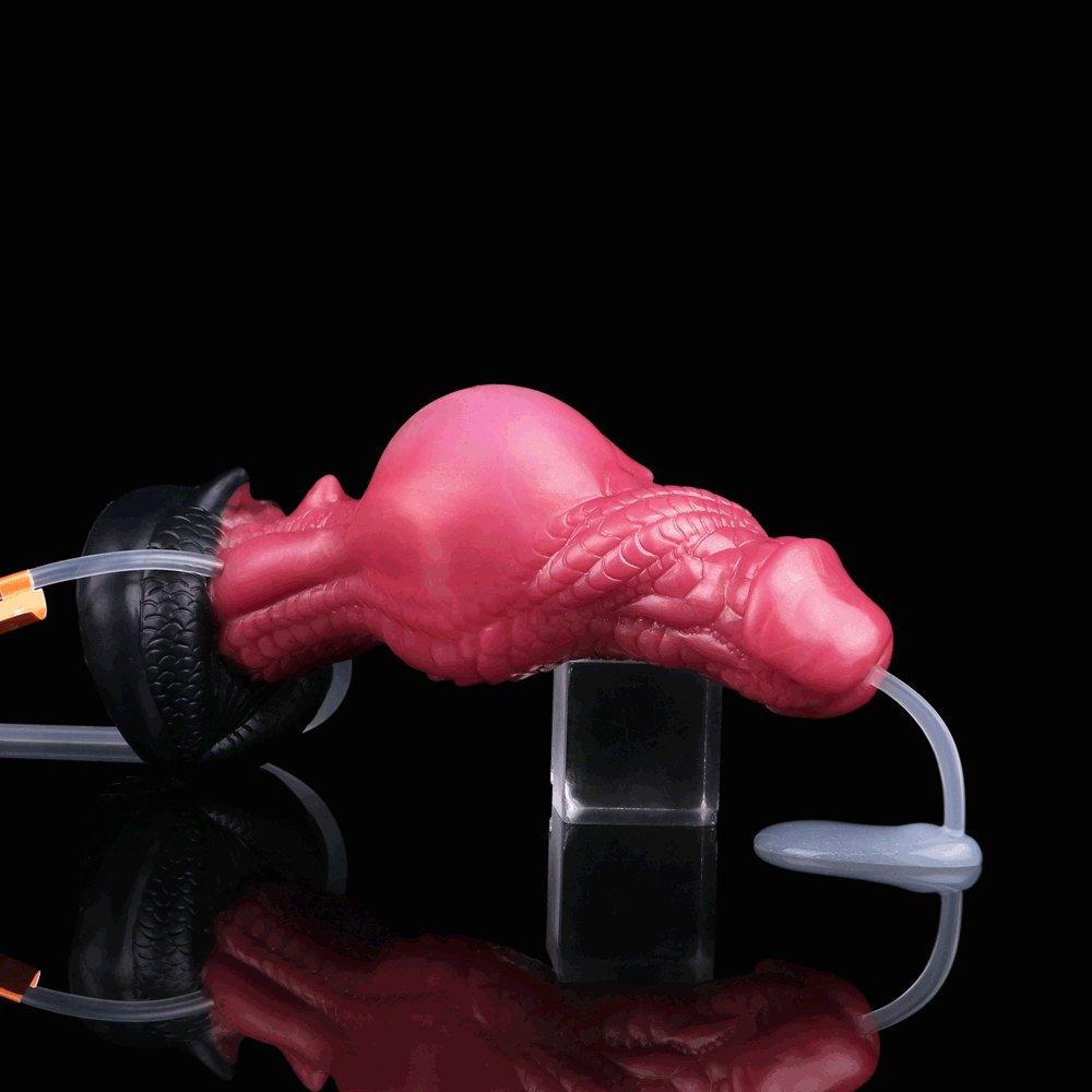 Red dragon creature fantasy dildo, photo 4