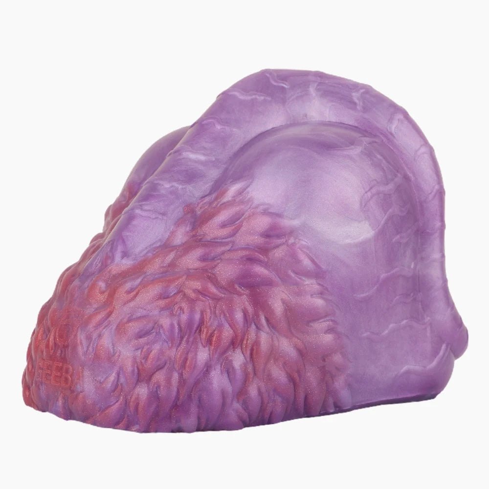 Deep violet marbled dragon fantasy masturbator with red detail, photo 6