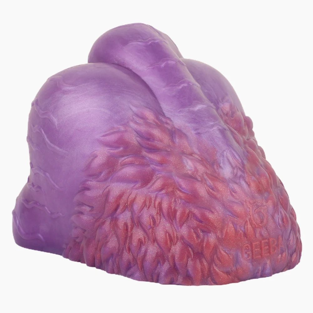 Deep violet marbled dragon fantasy masturbator with red detail, photo 7