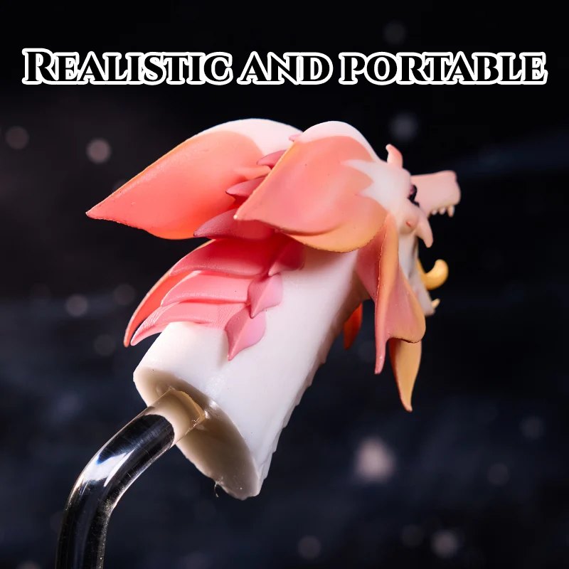 Peach dragon-fox fantasy head masturbator, photo 5