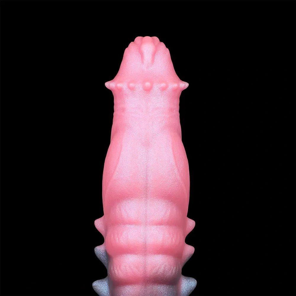Pink and dark dragon print harness pants strap-on dildo, photo 12