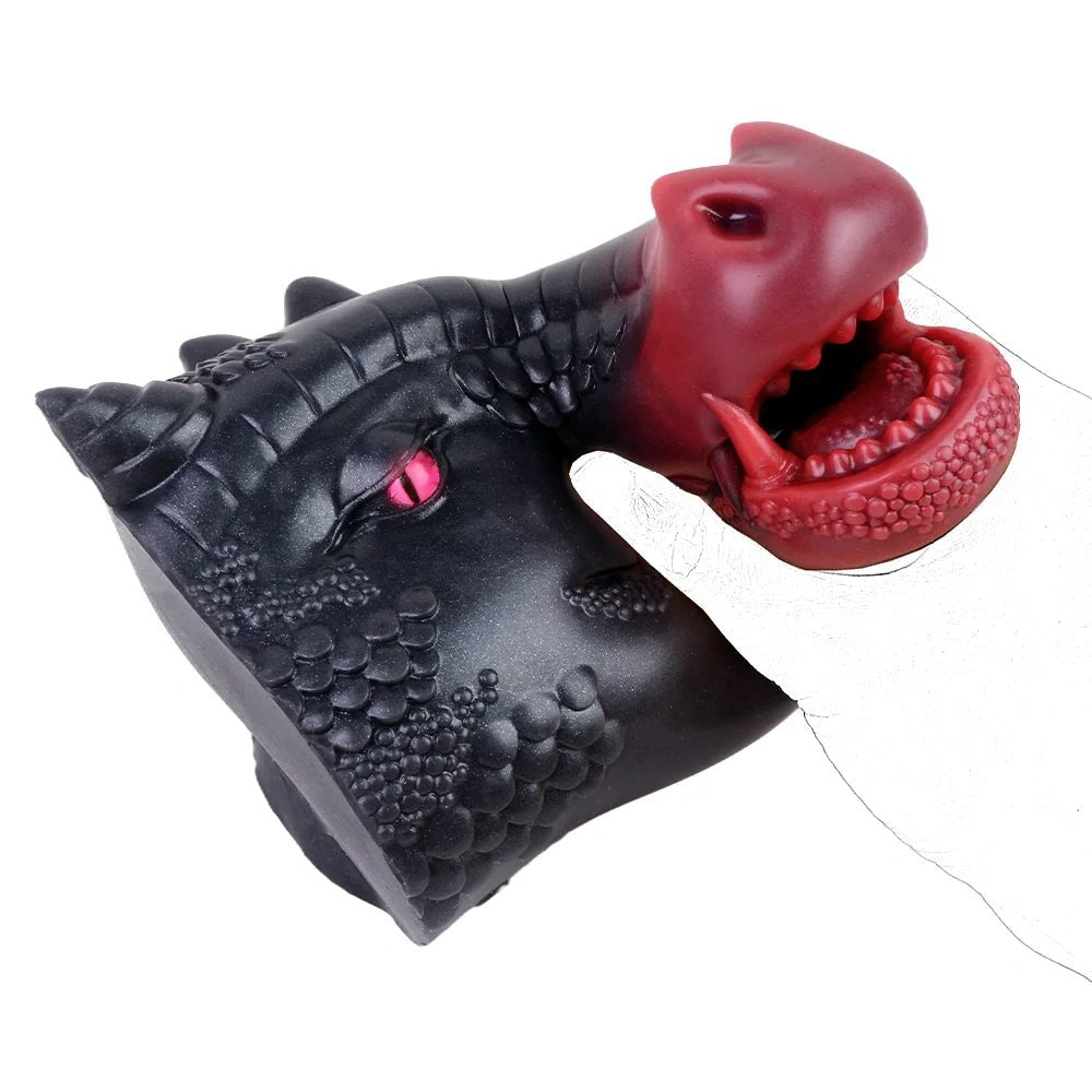 Black and red dragon head onahole, photo 10