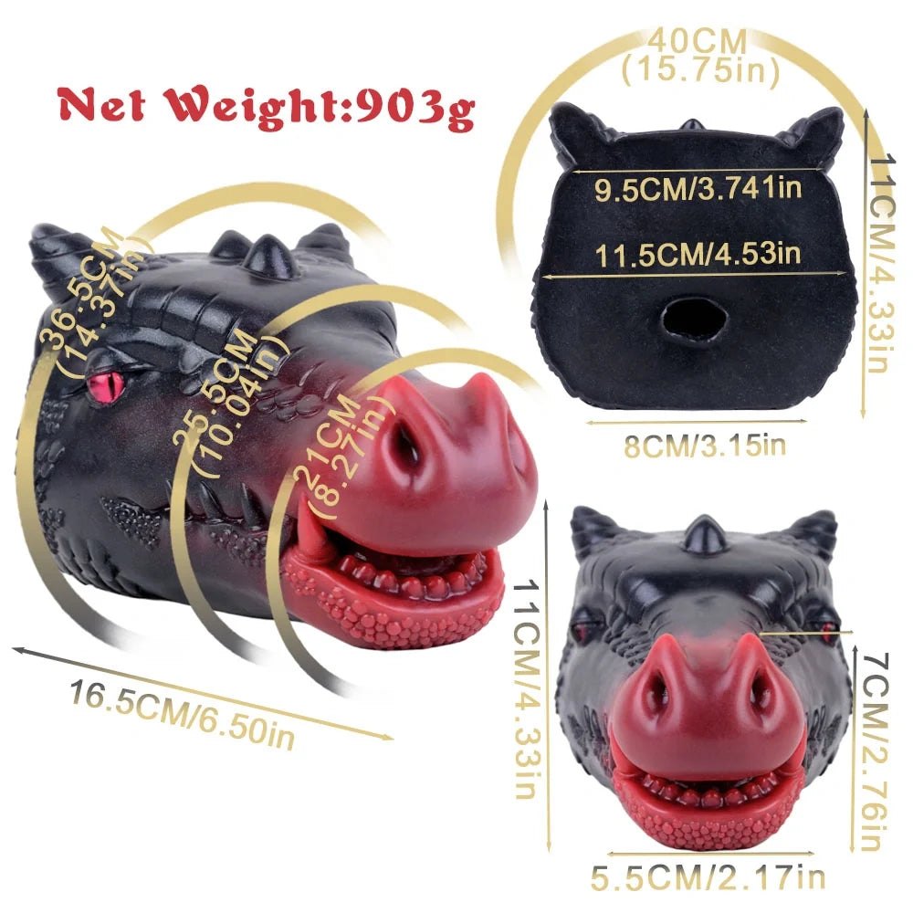 Black and red dragon head onahole, photo 13