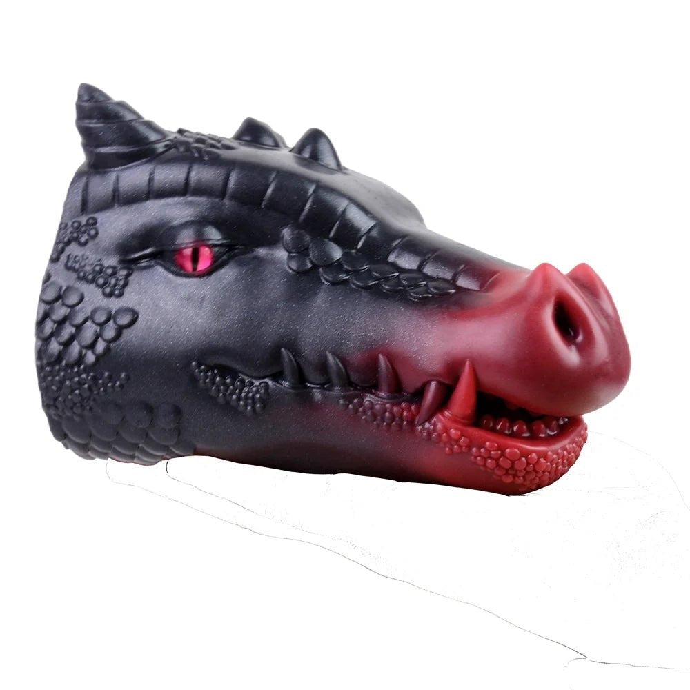 Black and red dragon head onahole, photo 3