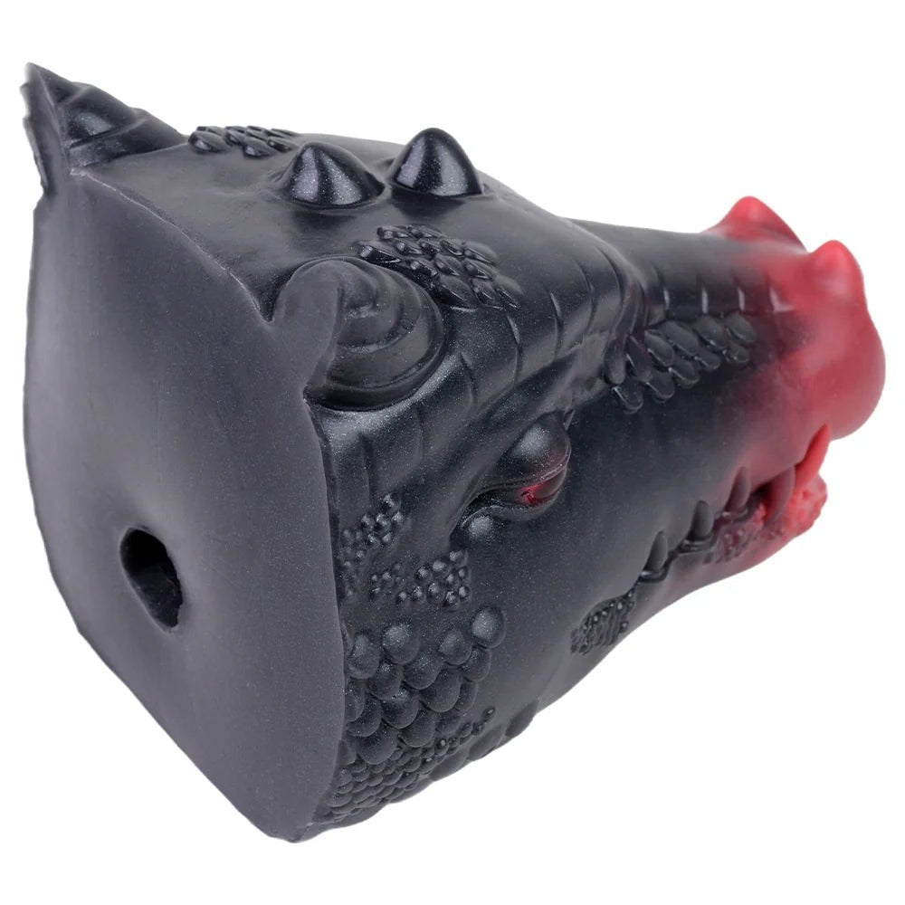 Black and red dragon head onahole, photo 8