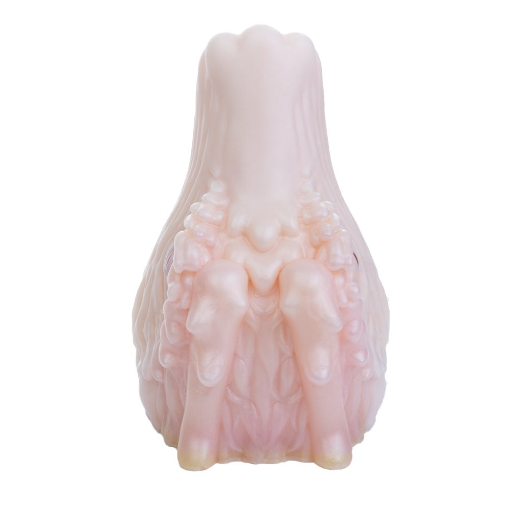 Pearl white dragon head onahole with magenta eye, photo 8