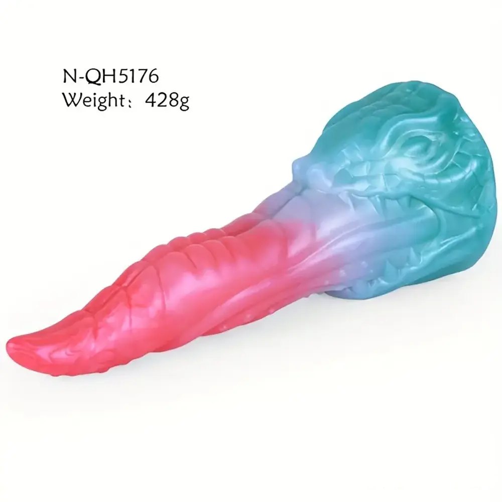 #1 colorful dragon-head fantasy dildo