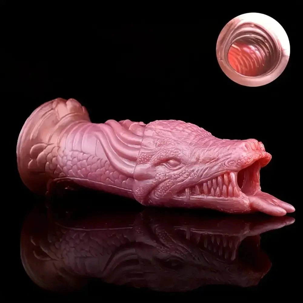 Dragon head silicone fantasy dildo, photo 3