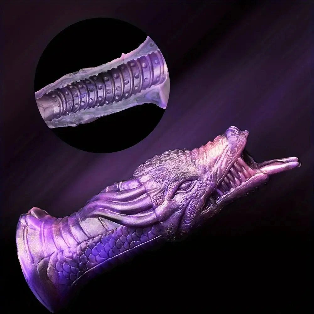 Dragon head silicone fantasy dildo, photo 7