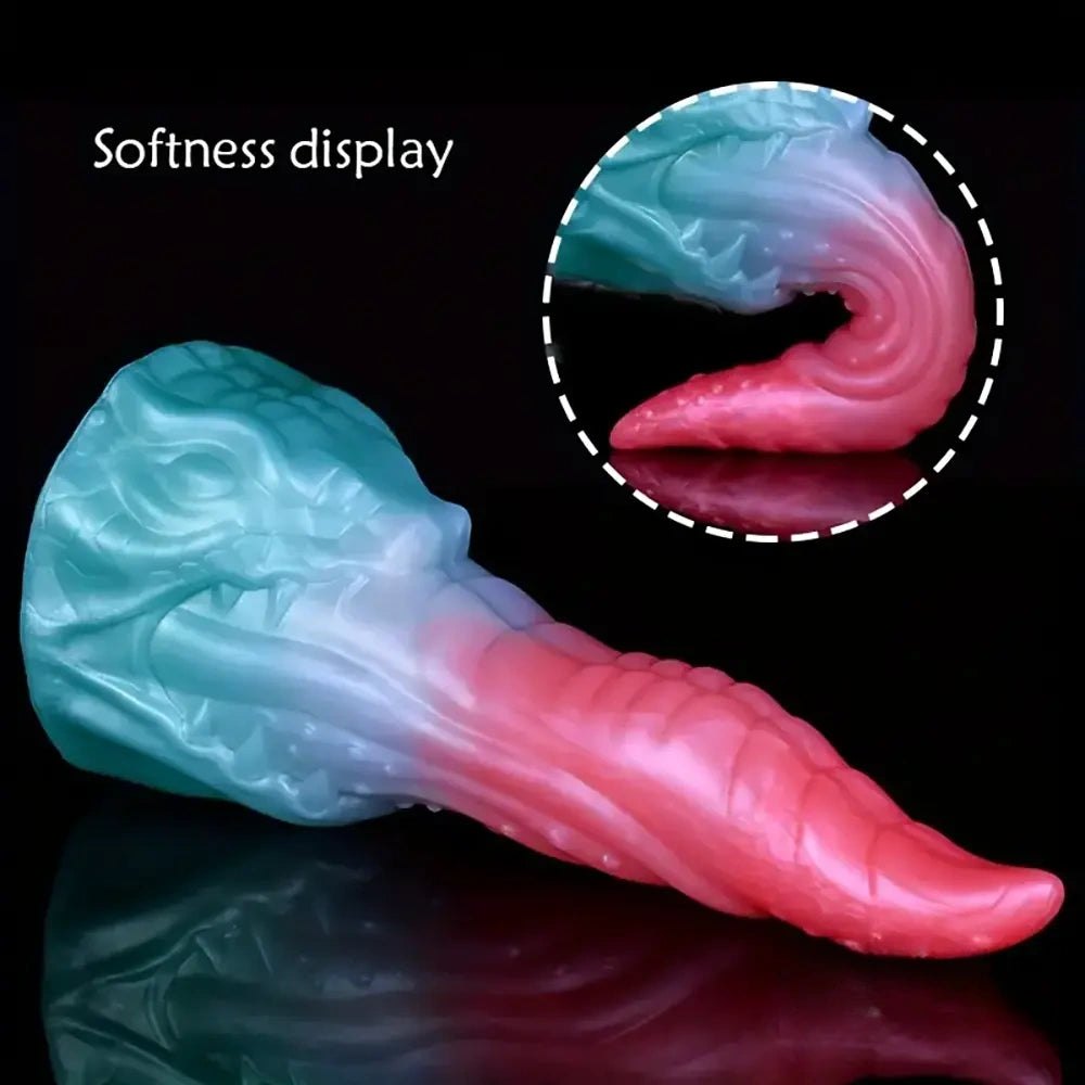 Colorful dragon-head fantasy dildo, photo 5