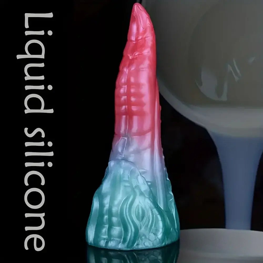 Colorful dragon-head fantasy dildo, photo 9