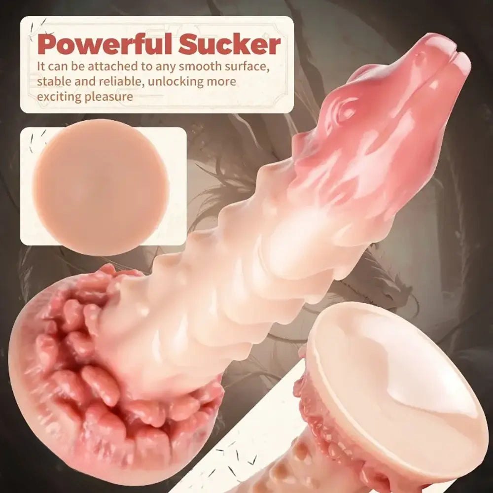 Flesh-tone dragon fantasy dildo, photo 4