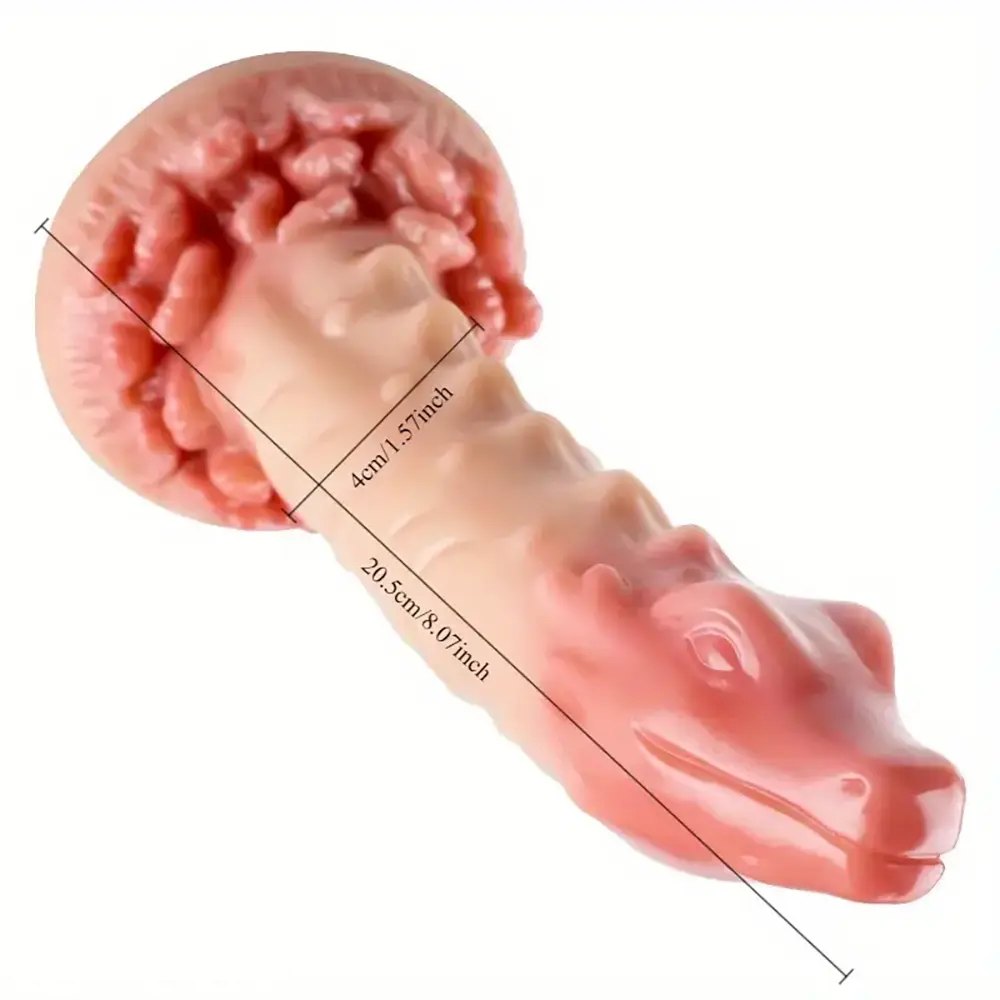 Flesh-tone dragon fantasy dildo, photo 5
