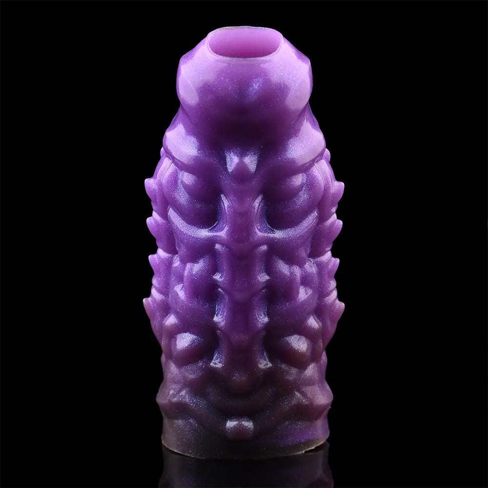 Purple dragon-scale silicone fantasy sleeve, photo 11