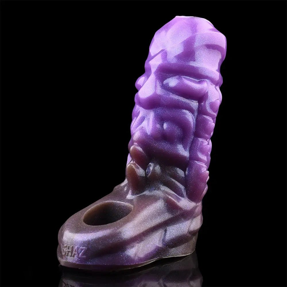 Purple dragon-scale silicone fantasy sleeve, photo 14