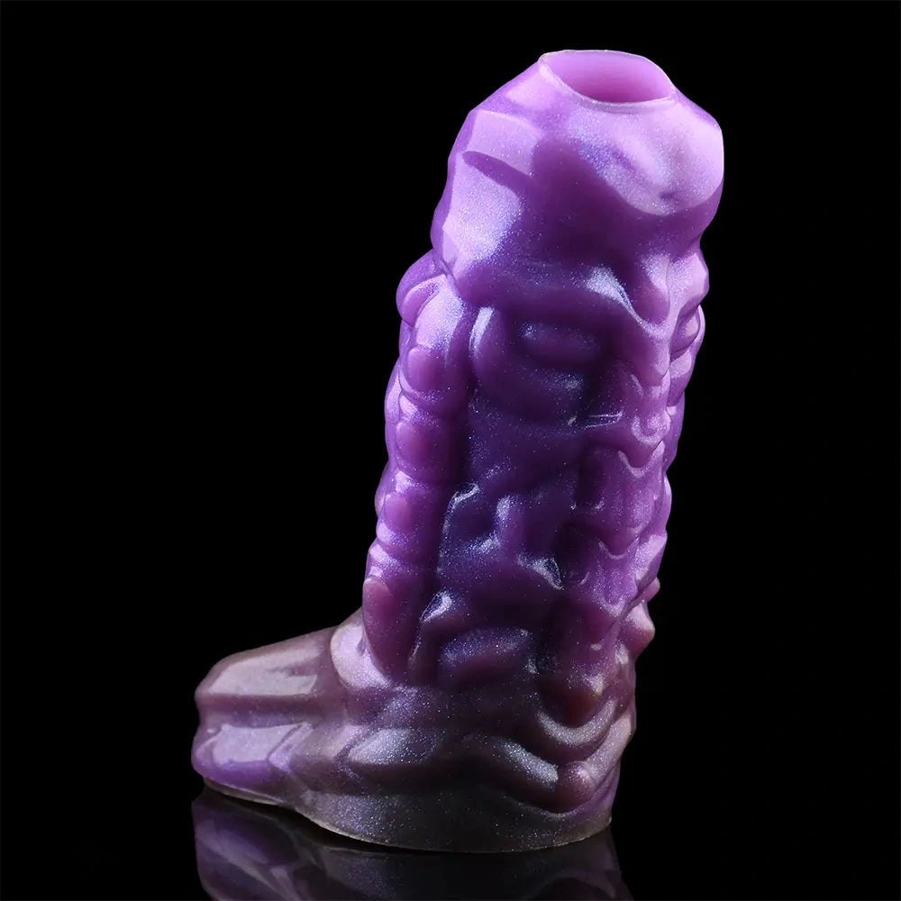 Purple dragon-scale silicone fantasy sleeve, photo 15