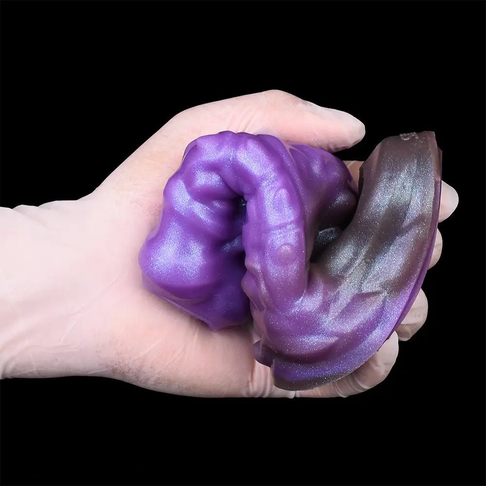 Purple dragon-scale silicone fantasy sleeve, photo 7